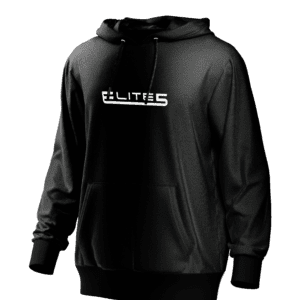 Elite5 Hoodie Black (white logo)